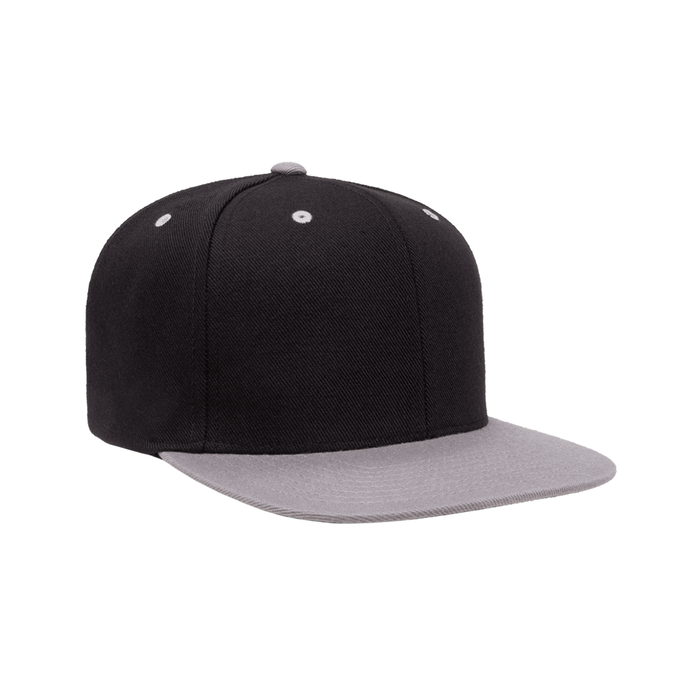 Snapback Thread Cap YP Classics® Premium Snapback Cap - 2 Tone 6089MT (Black/Silver)